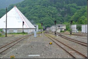 【釜石に(SL銀河ドリーム号)がっ!】