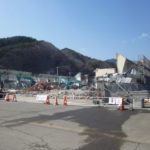 釜石市民体育館のその後の様子を見に行ってきました