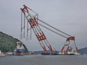 大型貨物船アジアシンフォニー(4,724ｔ)撤去作業