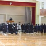 唐丹中学校仮設校舎で3学期スタート
