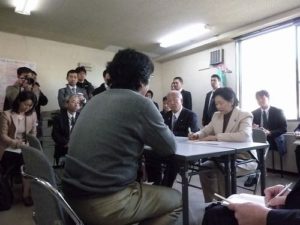 「小宮山厚生労働大臣 被災地視察」