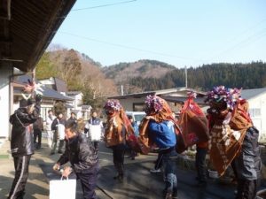 唐丹町片川地区の小正月行事!常龍山御神楽