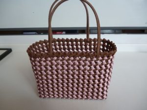 エコクラフトで作る【かごバック】