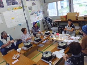 釜石・大槌大学 ポリパン体験会 in 田郷D仮設団地